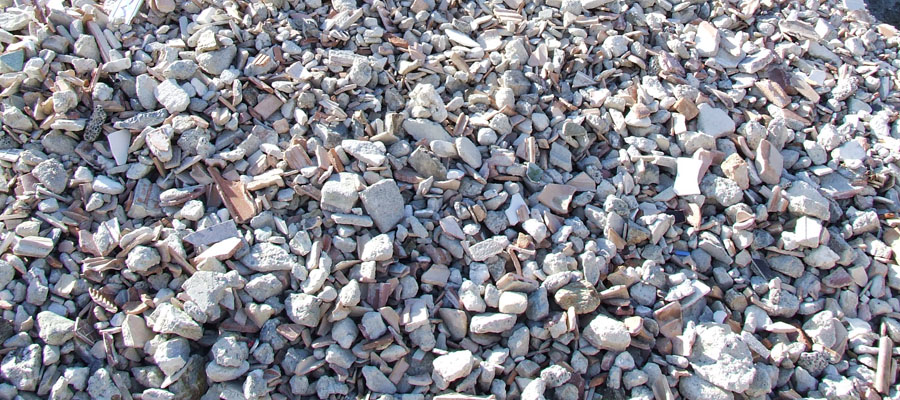 Materiale da riempimento: sabbia e MPS da inerti